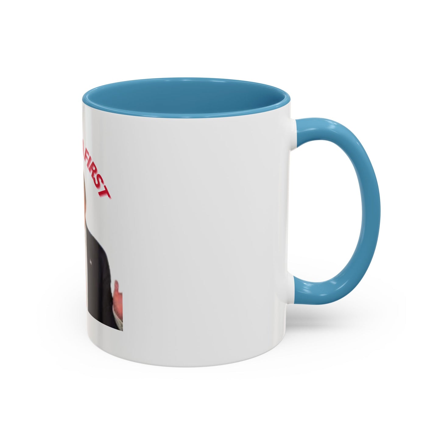 America First Accent Coffee Mug - 11oz & 15oz - Perfect for Patriotism and Daily Use