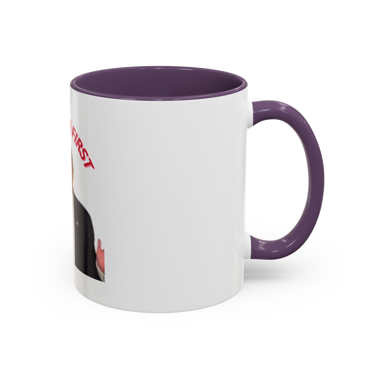 America First Accent Coffee Mug - 11oz & 15oz - Perfect for Patriotism and Daily Use