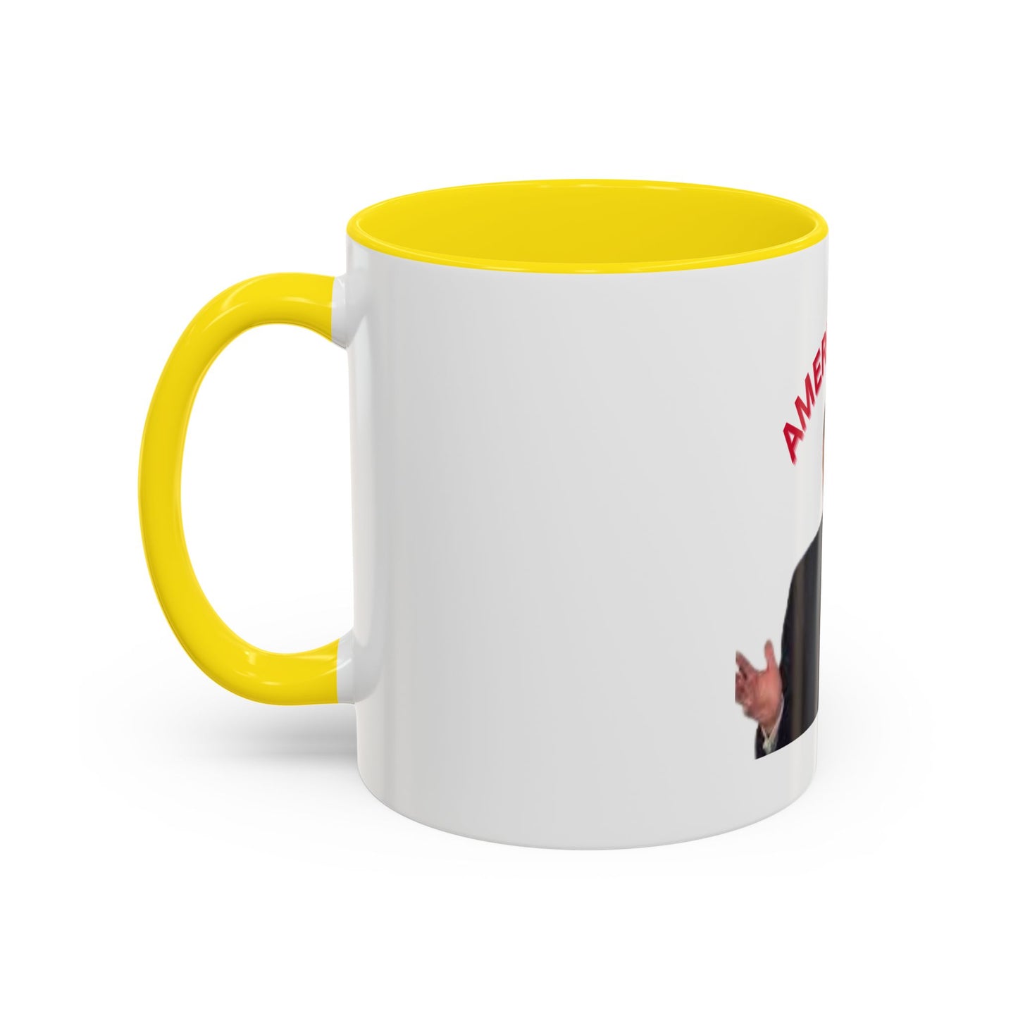 America First Accent Coffee Mug - 11oz & 15oz - Perfect for Patriotism and Daily Use