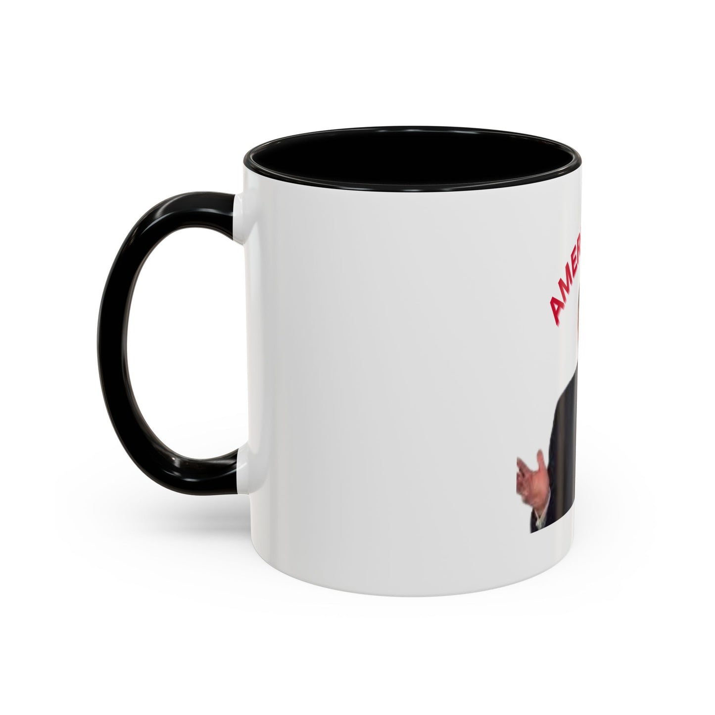 America First Accent Coffee Mug - 11oz & 15oz - Perfect for Patriotism and Daily Use