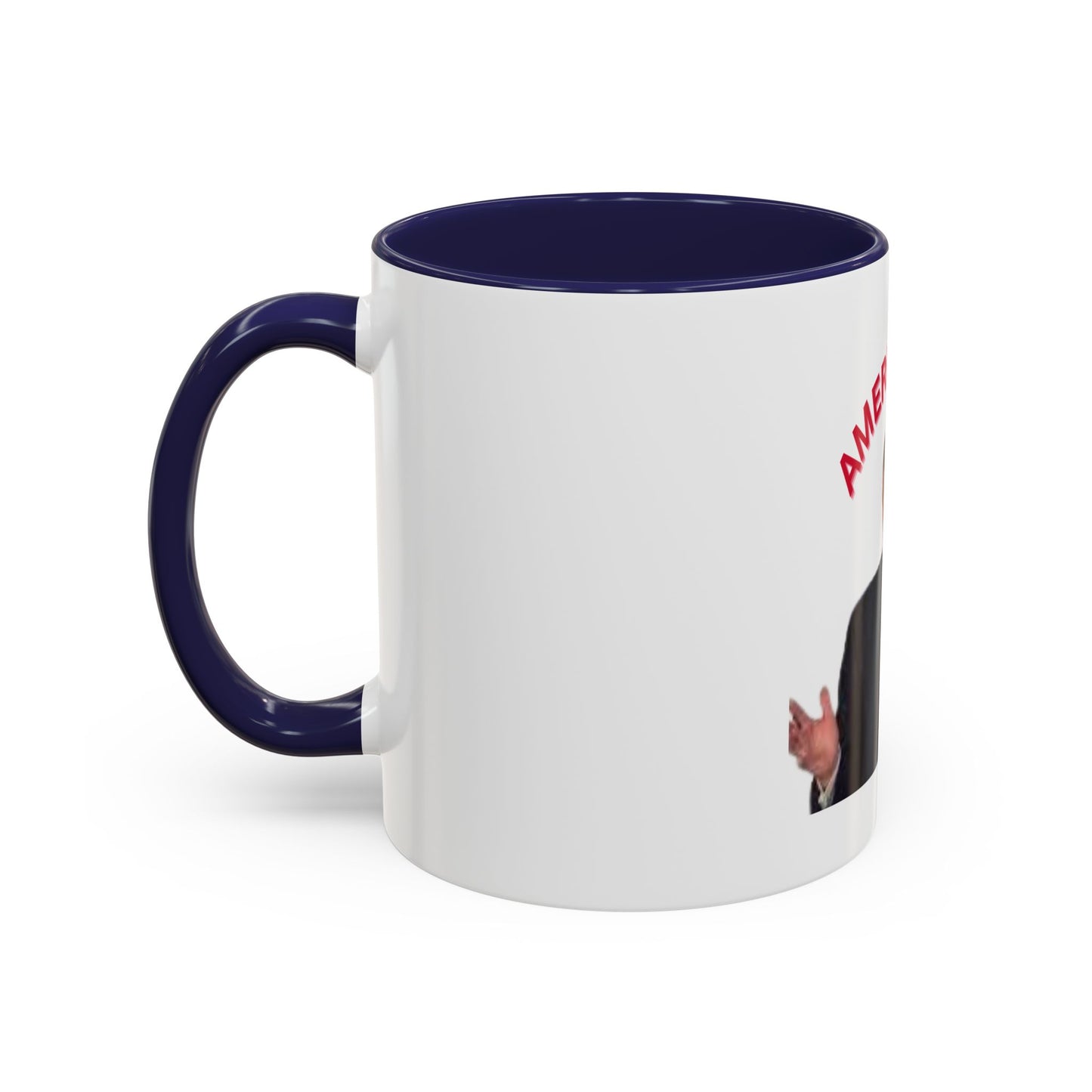 America First Accent Coffee Mug - 11oz & 15oz - Perfect for Patriotism and Daily Use