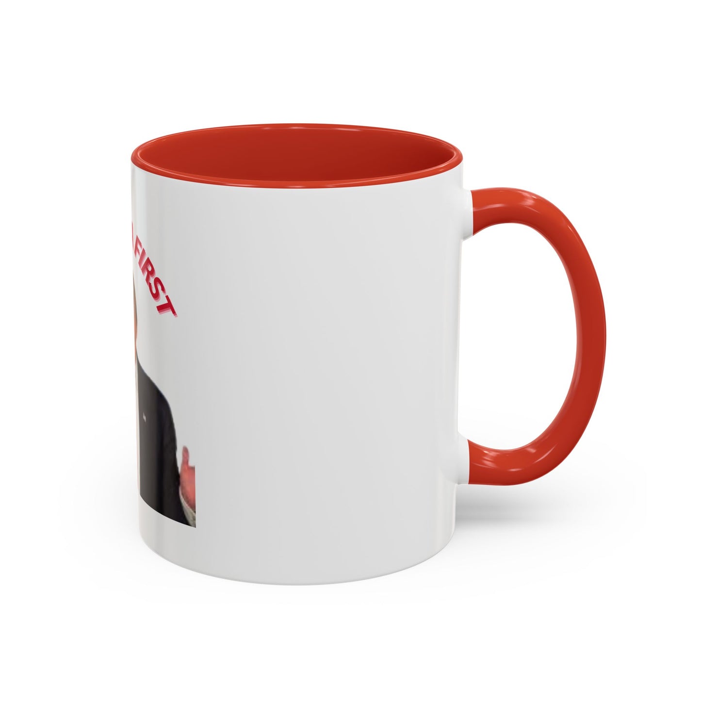 America First Accent Coffee Mug - 11oz & 15oz - Perfect for Patriotism and Daily Use