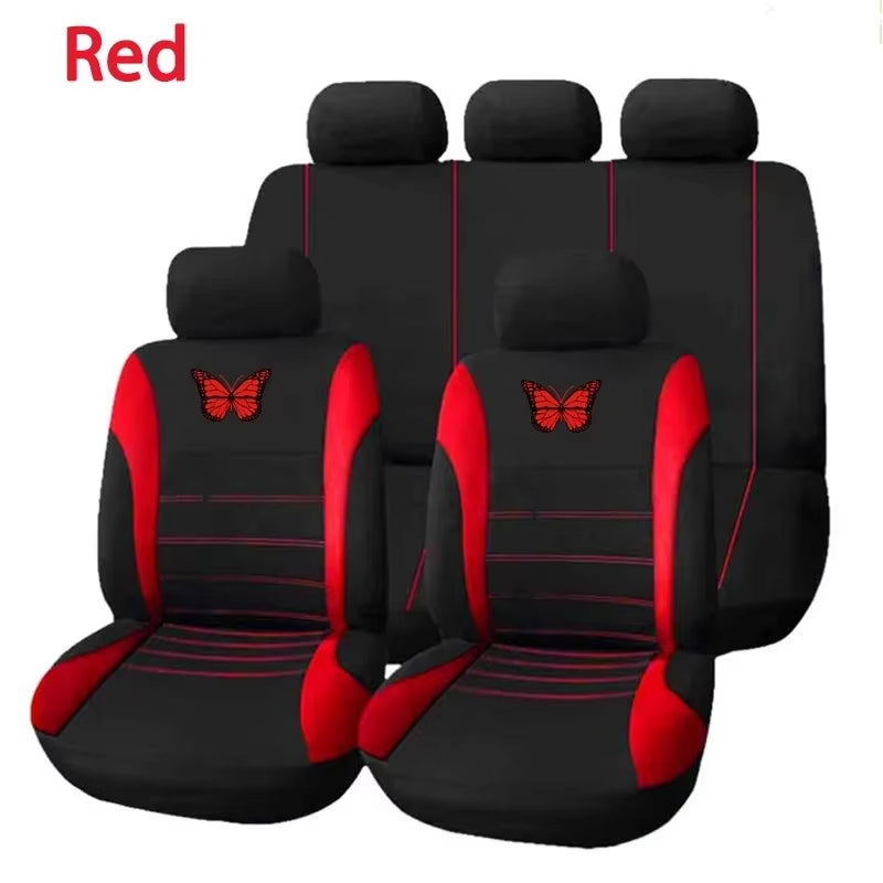 Butterfly Car Seat Covers Universal Car Seat Protection Covers Women Car Interior Accessories