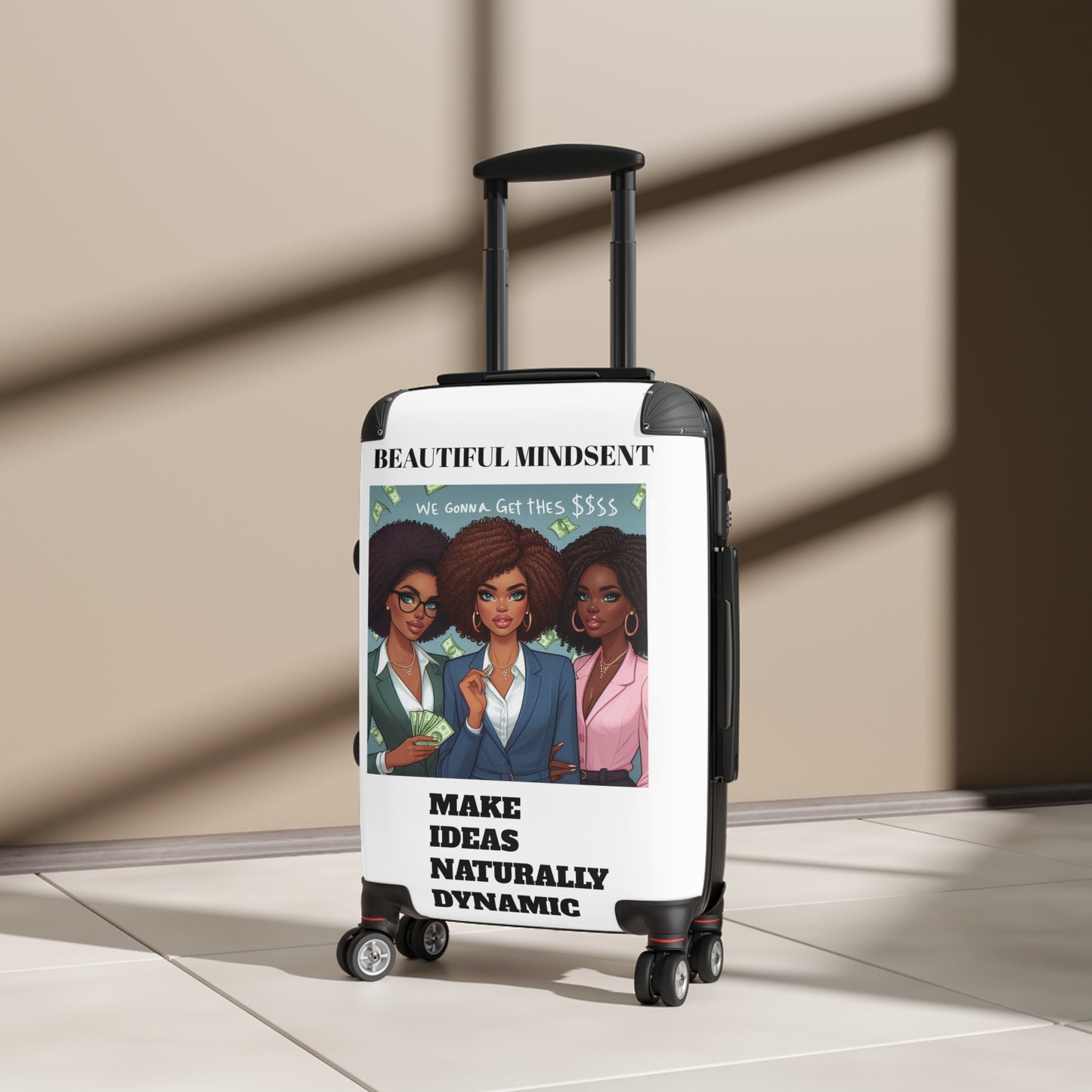 Empowered Women's Suitcase - Beautiful Mindset Travel Luggage