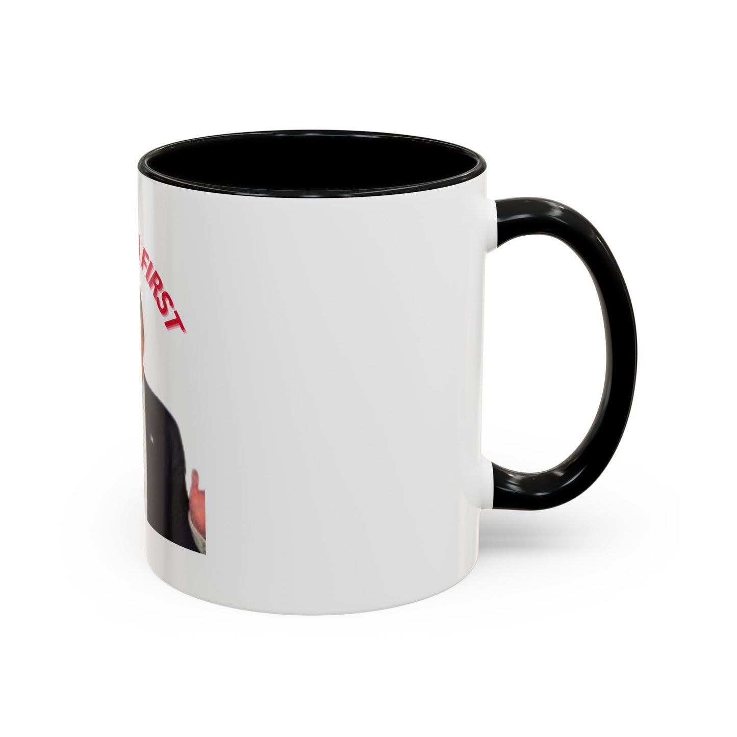 America First Accent Coffee Mug - 11oz & 15oz - Perfect for Patriotism and Daily Use