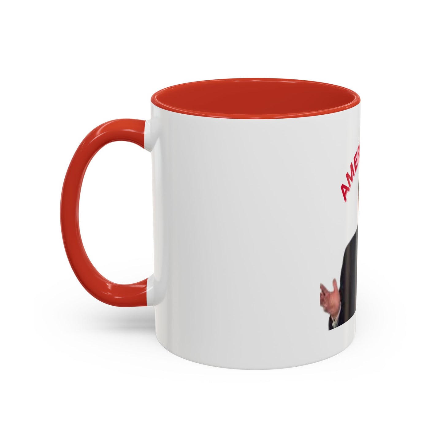 America First Accent Coffee Mug - 11oz & 15oz - Perfect for Patriotism and Daily Use