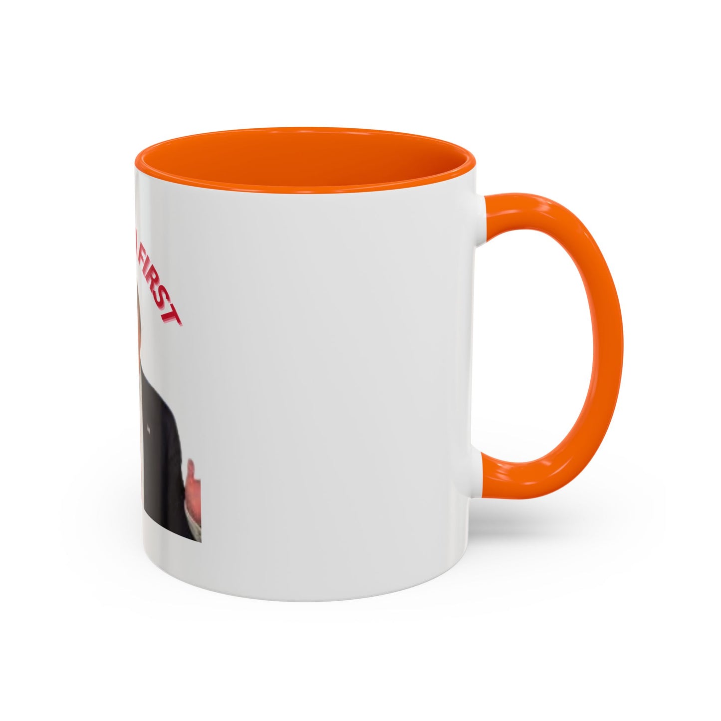 America First Accent Coffee Mug - 11oz & 15oz - Perfect for Patriotism and Daily Use