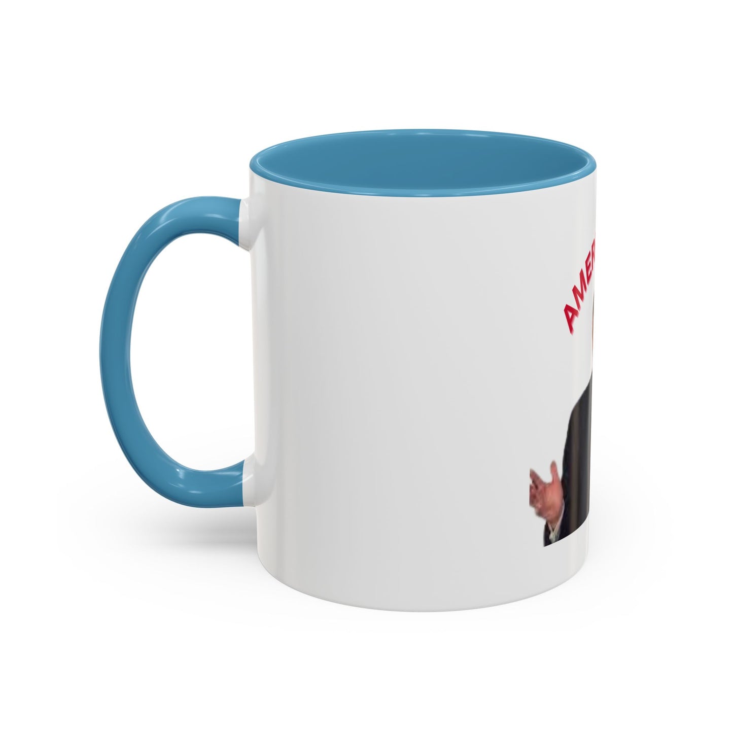 America First Accent Coffee Mug - 11oz & 15oz - Perfect for Patriotism and Daily Use