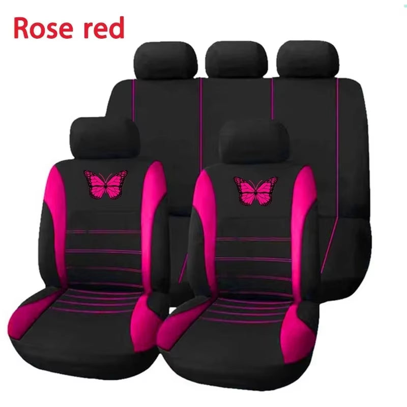 Butterfly Car Seat Covers Universal Car Seat Protection Covers Women Car Interior Accessories