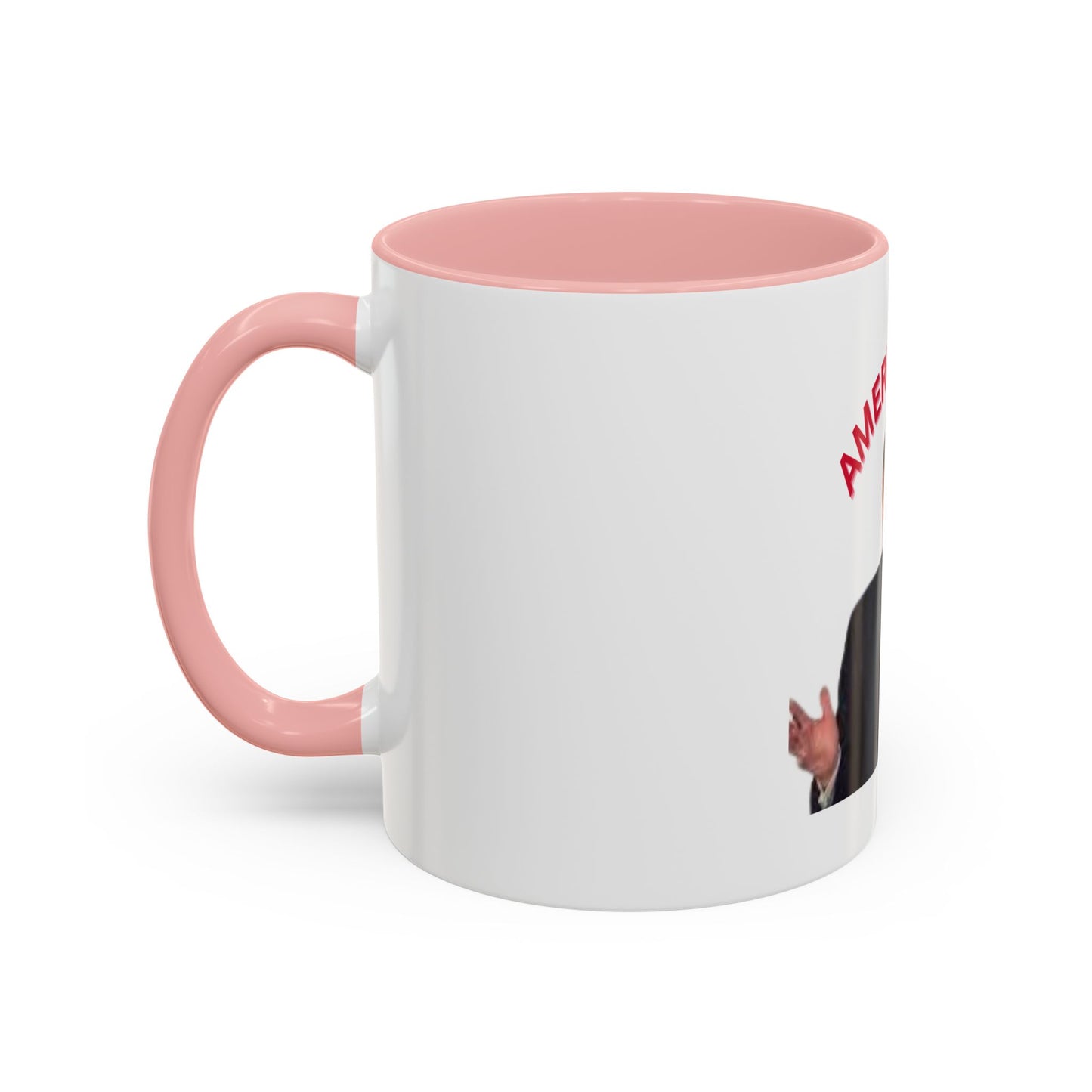 America First Accent Coffee Mug - 11oz & 15oz - Perfect for Patriotism and Daily Use