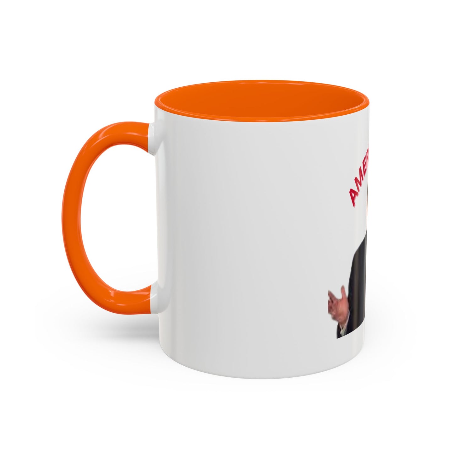 America First Accent Coffee Mug - 11oz & 15oz - Perfect for Patriotism and Daily Use
