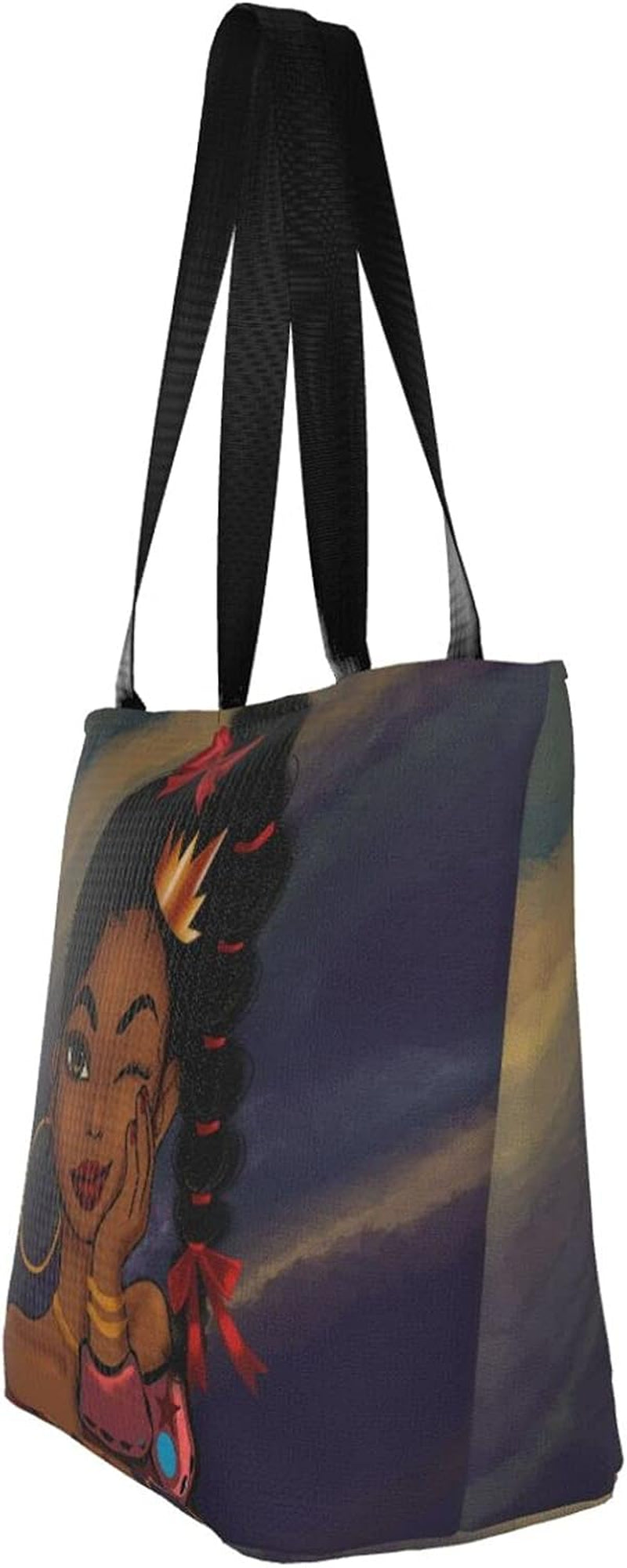 Women'S Girls Tote Shoulder Bag African American Handbag