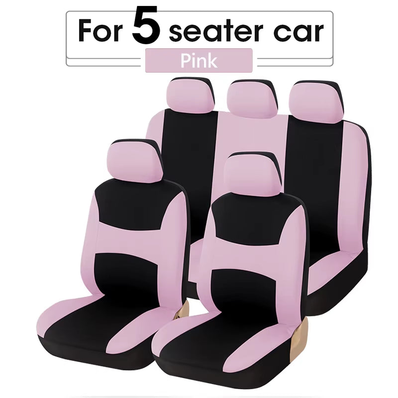 5-Seat Car Seat Covers Universal Auto Cushion Protectors for Renault for Fiat Stilo for Honda Civic for Vaz 2110 for Citroen