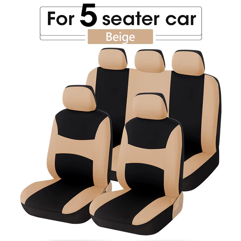 5-Seat Car Seat Covers Universal Auto Cushion Protectors for Renault for Fiat Stilo for Honda Civic for Vaz 2110 for Citroen