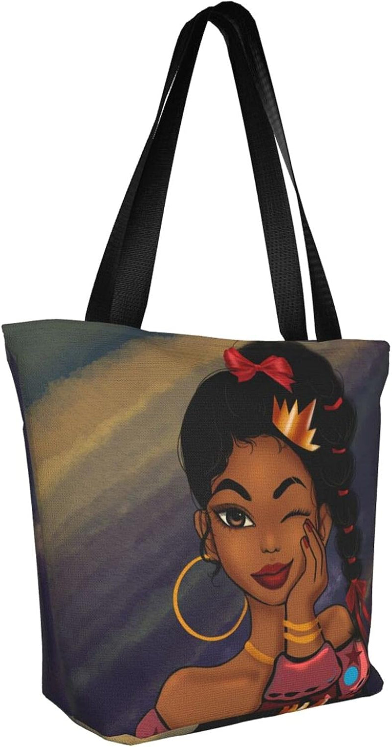 Women'S Girls Tote Shoulder Bag African American Handbag